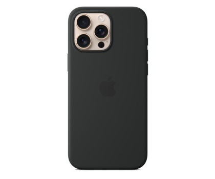 Etui do telefonów Apple Silikonowe etui MagSafe do iPhone 16 Pro Max czarny